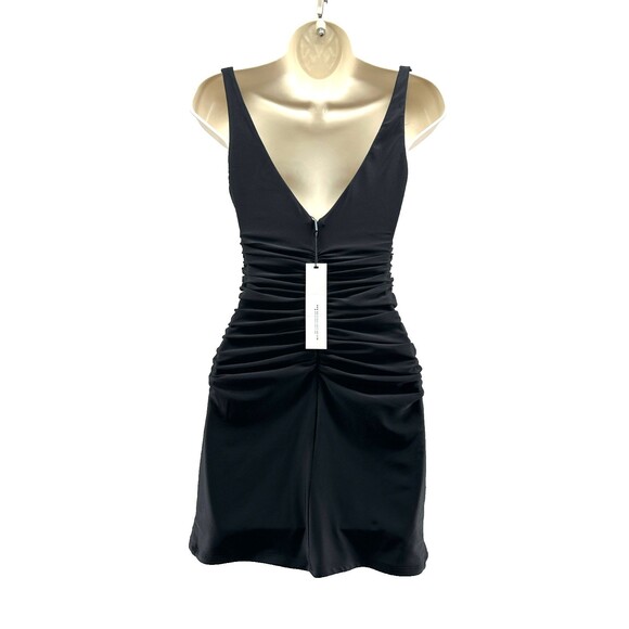 Delfi Collective Shay Short Dress Size XS Black Mini Cutout Red Rose Rosette NWT - Picture 7 of 11